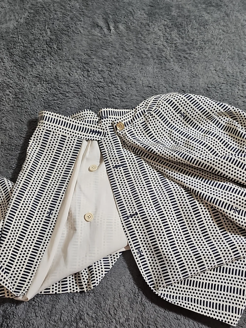 Tory Burch Printed Lined Silk Wrap Skirt Size 6